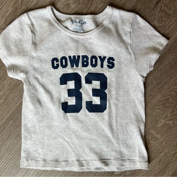 John Galt cowboys short sleeve crop top OS - Picture 1 of 6